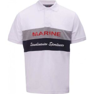 2117 MARINE - pánské polo tričko - White 2117