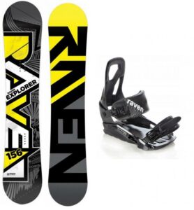 Raven Explorer 2019/20 snowboard + vázání Raven S200 black Raven