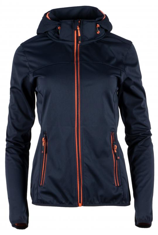 GTS 4013 L S0 - Dámská 3L softshell bunda s kapucí - navy GTS