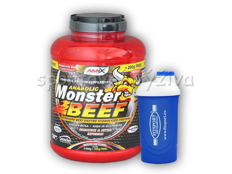 Amix Anabolic Monster BEEF 90% Prot. 2200g + šejkr Amix