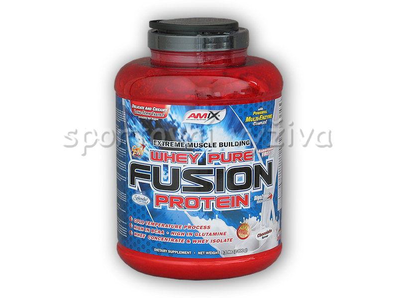 Amix Whey Pure Fusion Protein 2300g + Hydro Beef 40g akce - wild choco cherry Amix