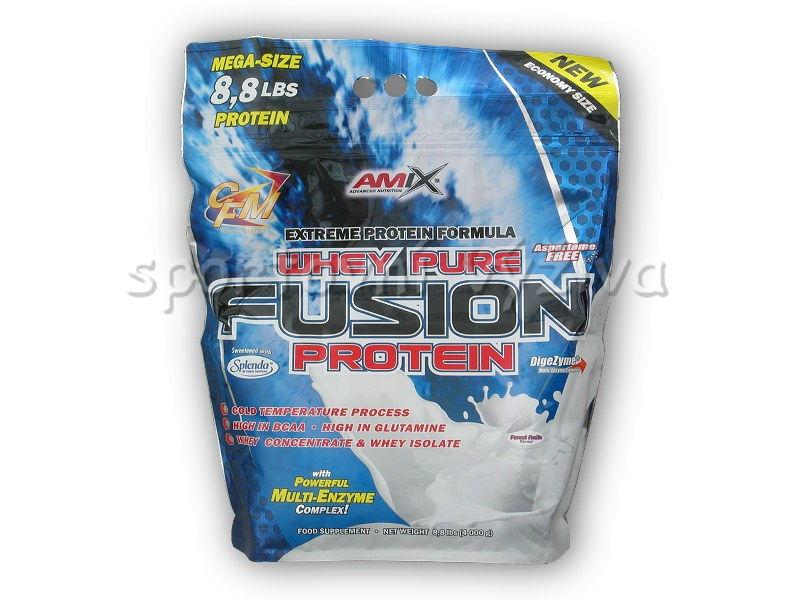 Amix Whey Pure Fusion Protein 4000g + Hydro Beef 40g akce - wild choco cherry Amix