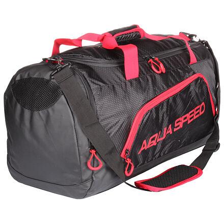 Aqua-Speed Duffle Bag sportovní taška černá-červená Aqua-Speed