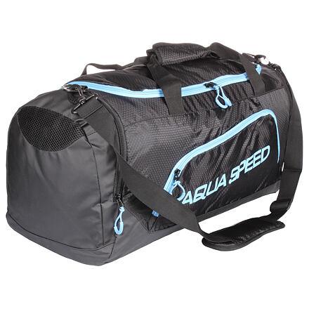 Aqua-Speed Duffle Bag sportovní taška černá-modrá Aqua-Speed