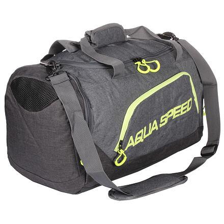 Aqua-Speed Duffle Bag sportovní taška šedá-žlutá Aqua-Speed