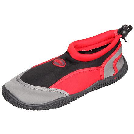 Aqua-Speed Jadran 21 dětské neoprénové boty černá-červená Aqua-Speed