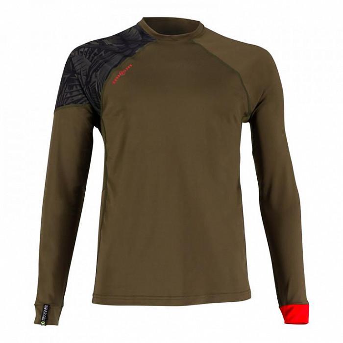 Aqualung Pánské lycrové triko Aqua Lung RASH GUARD XSCAPE OLIVE