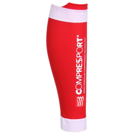 CompresSport R2 V2 kompresní návleky na lýtka červená CompresSport