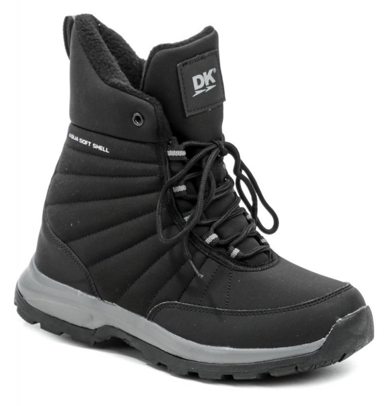 DK 1027 černé dámské zimní boty DK