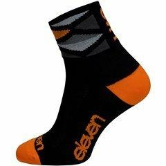 Eleven Howa Rhomb Orange černé/orange cyklistické ponožky Eleven