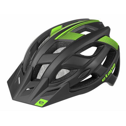 Etape Escape cyklistická helma černá-zelená Etape