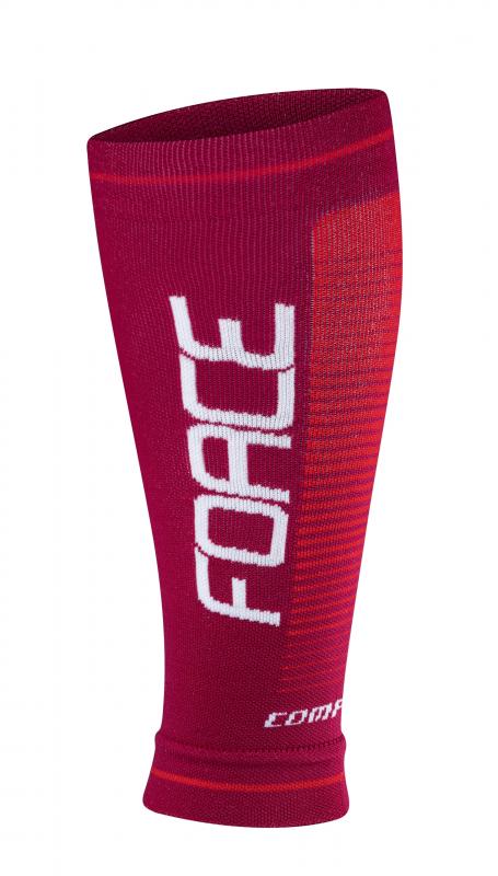 Force Návleky na nohy COMPRESS bordo-červené FORCE