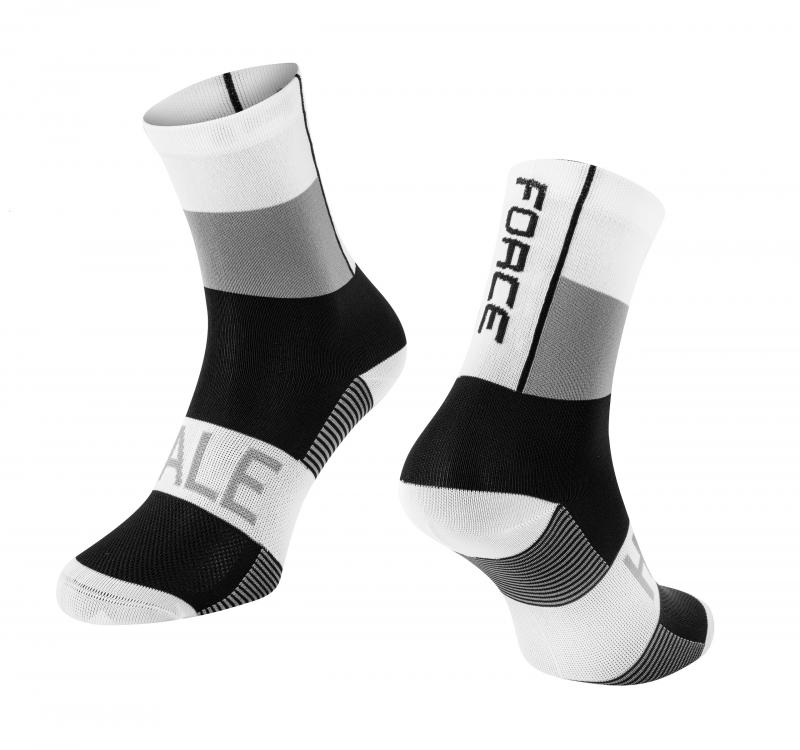 Force Ponožky HALE bílo-šedo-černé FORCE