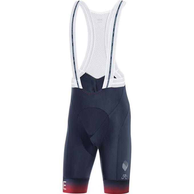Gore Wear Cancellara Bib Shorts+ Mens orbit blue/red cyklošortky - XXL Gore