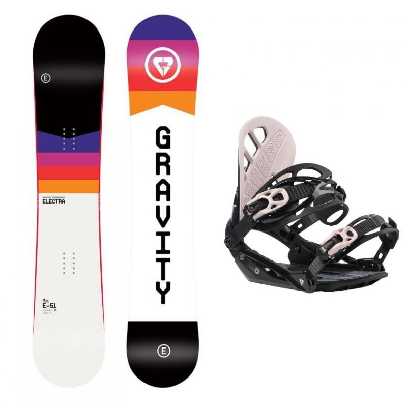 Gravity Electra 21/22 dámský snowboard + Gravity G1 Lady black vázání Gravity