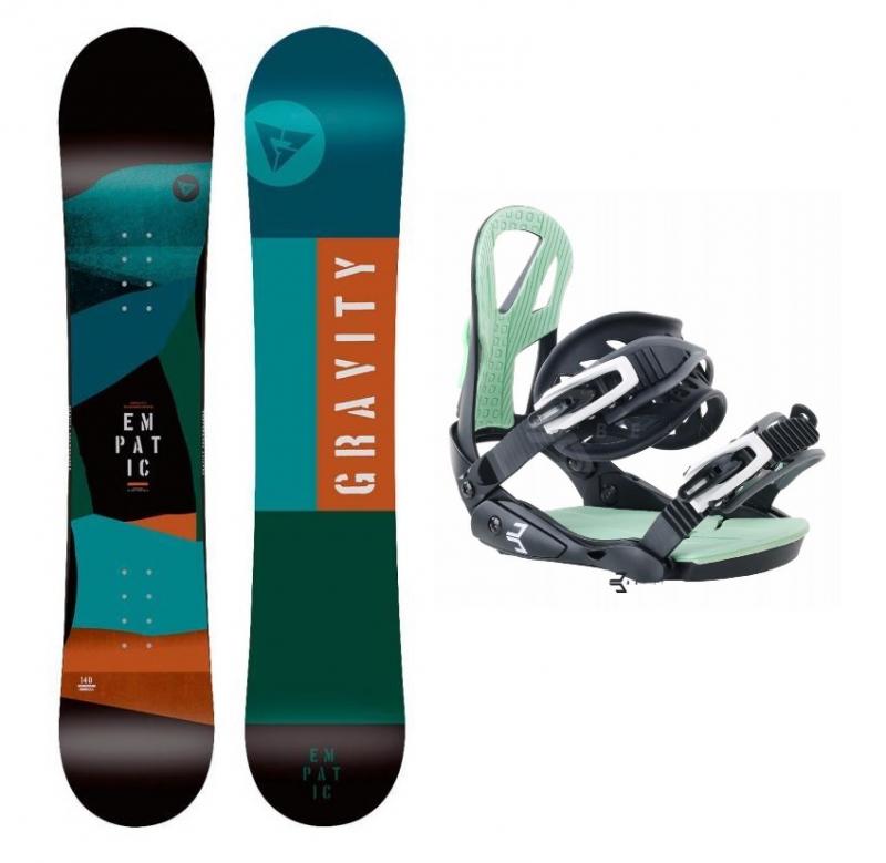 Gravity Empatic Jr 19/20 dětský snowboard + Beany Teen vázání Gravity