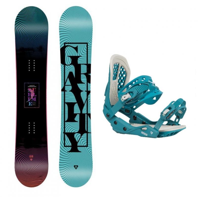 Gravity Sublime 21/22 dámský snowboard + Gravity G3 Lady teal vázání + nářadí zdarma Gravity
