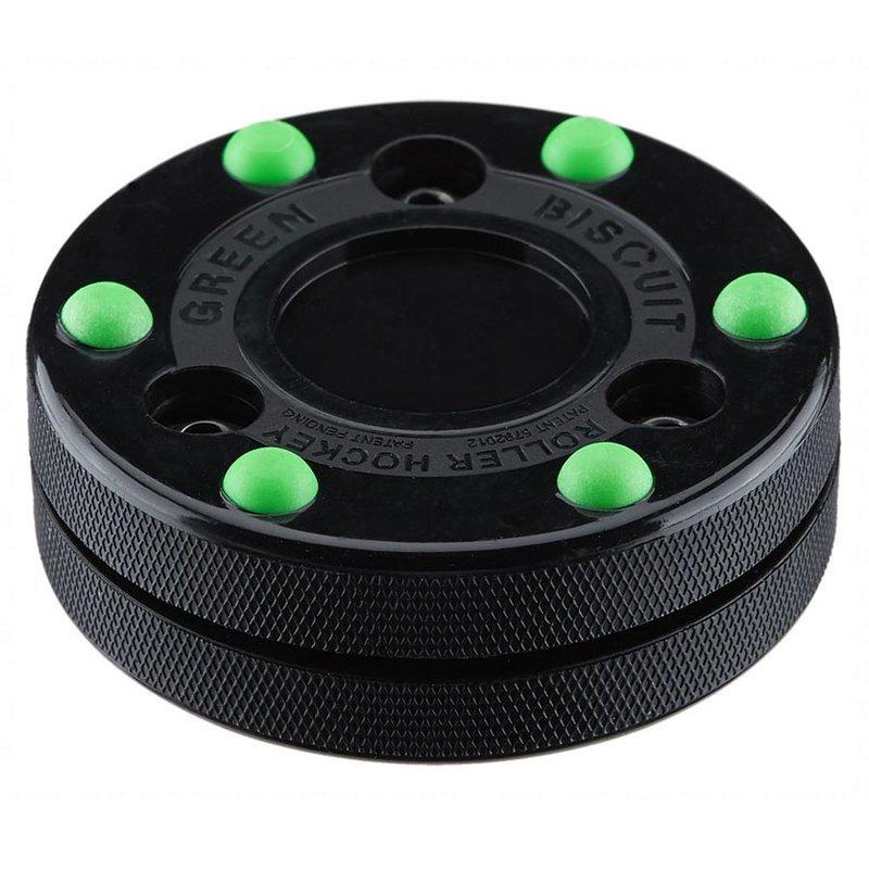 Green Biscuit Inline Puk Roller Hockey Green Biscuit