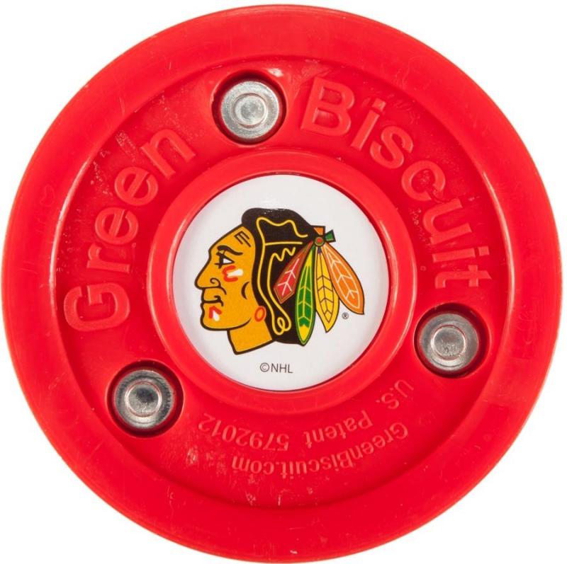 Green Biscuit Puk NHL Chicago Blackhawks Red Green Biscuit
