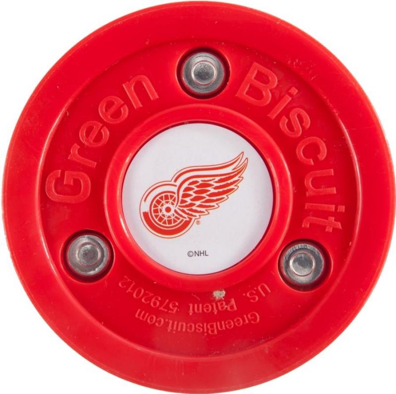 Green Biscuit Puk NHL Detroit Red Wings Green Biscuit