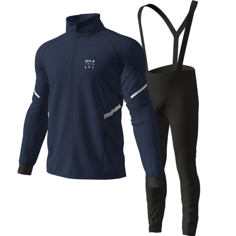 Halti Seefeld M XCT Softshell 2021 navy pánský běžecký set + sleva 300