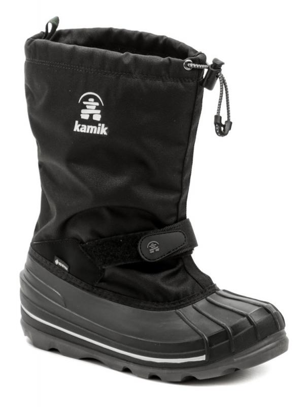 Kamik Waterbug 8G Black dětské zimní sněhule s GORE-Tex Kamik