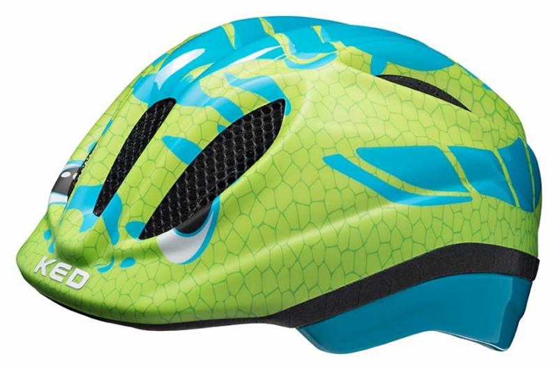 Ked Meggy Trend dino light blue green cyklistická přilba Ked