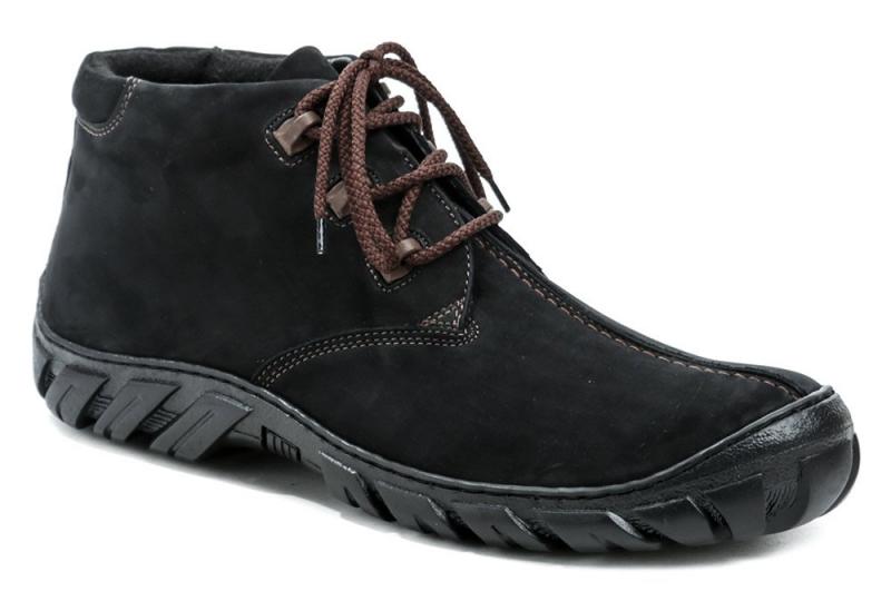 Koma 80 černé pánské nadměrné zimní boty Koma
