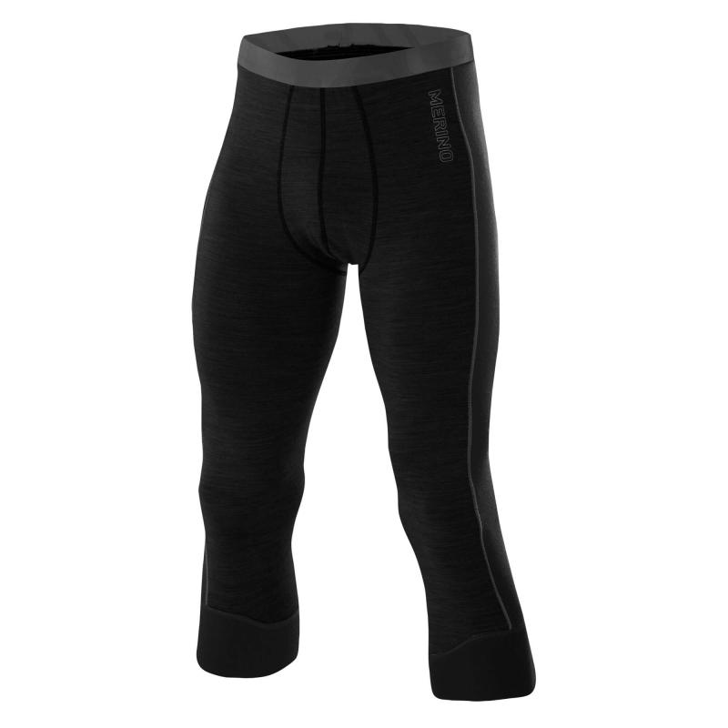 LÖFFLER Löffler 3/4 TRANSTEX MERINO 2021 černé funkční spodky Löffler