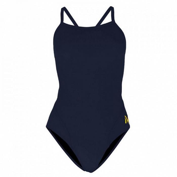 Michael Phelps Dámské plavky SOLID MID BACK LADY navy blue Michael Phelps