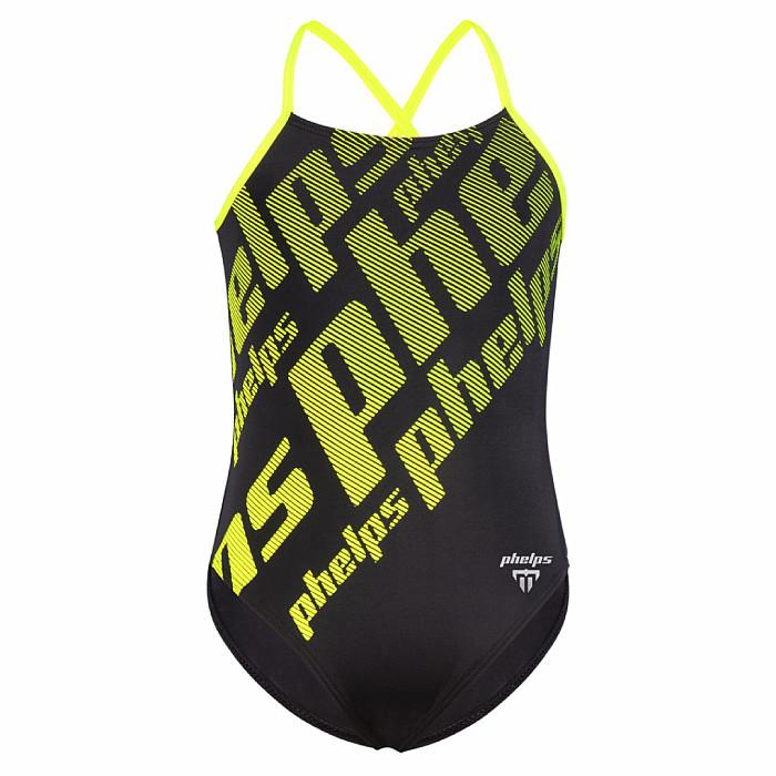 Michael Phelps Dívčí plavky ZOE žlutá/černá Michael Phelps