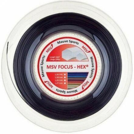 MSV Focus HEX tenisový výplet 200 m černá MSV