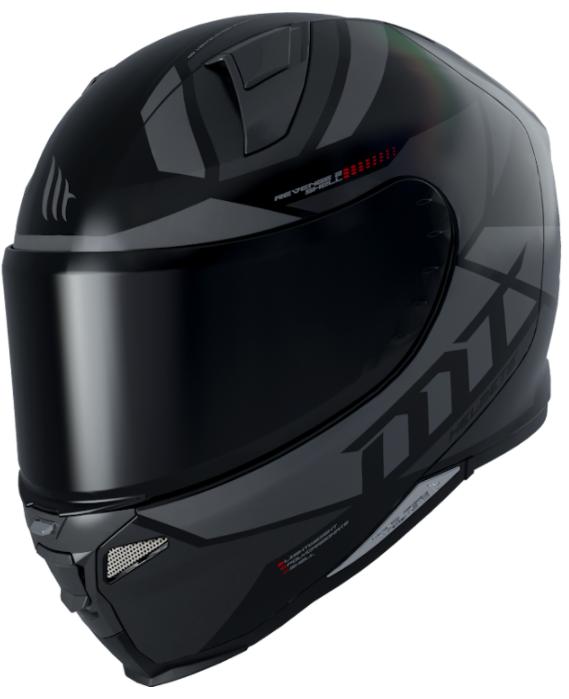 MT Helmets Integrální přilba na motorku Revenge 2 Scalpel černo-šedá + sleva 300
