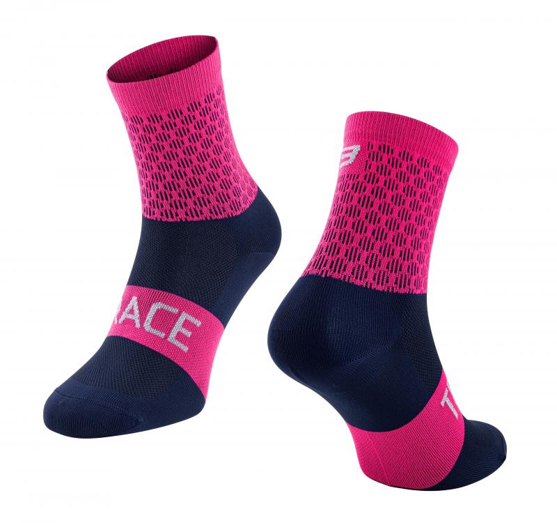 Force Ponožky TRACE růžovo modré FORCE