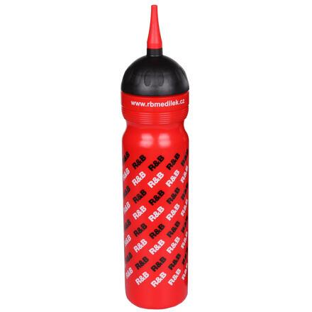 R B Sportovní láhev logo s hubicí červená R  B