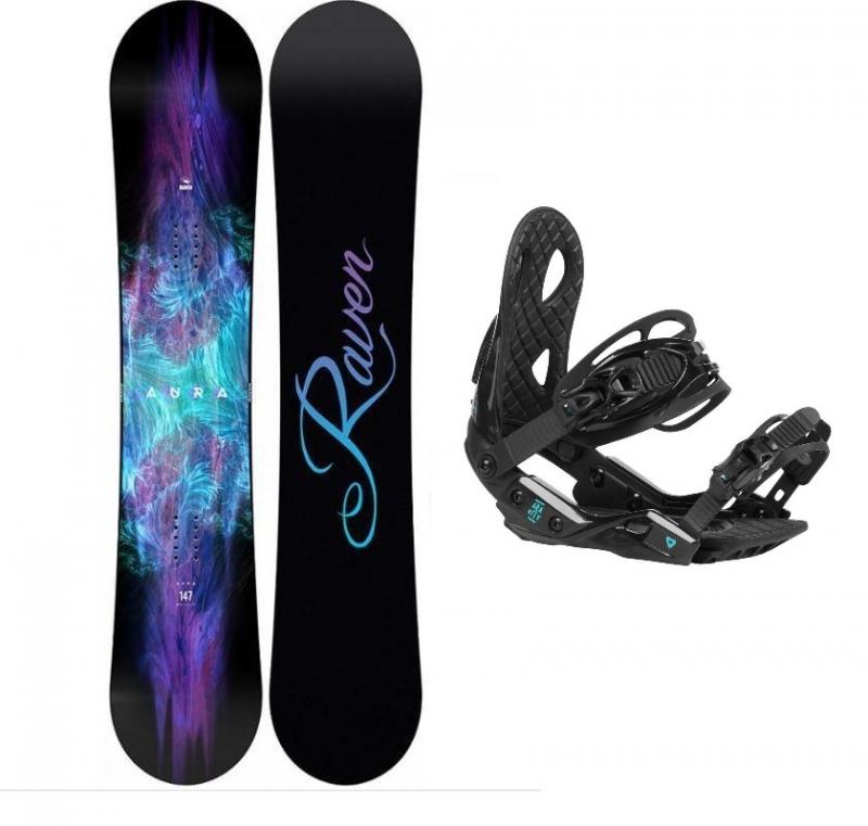 Raven Aura dámský snowboard + Gravity G2 Lady Black vázání Raven