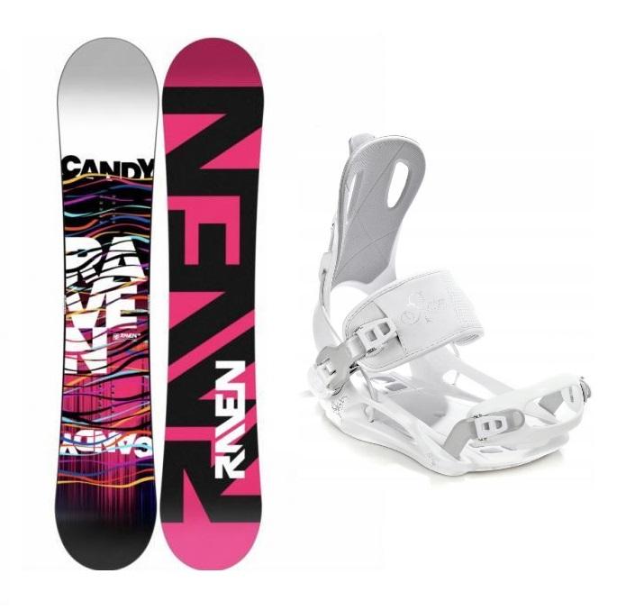 Raven Candy dámský snowboard + Raven Fastec FT 270 white vázání Raven