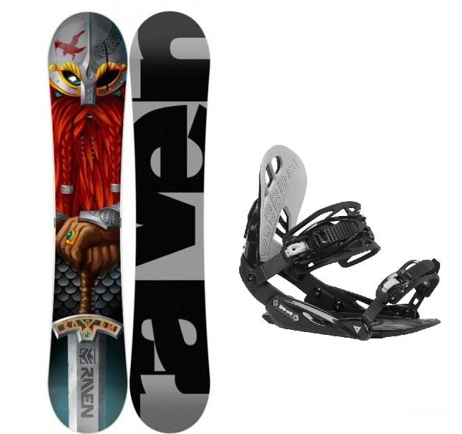 Raven Dwarf pánský snowboard + Gravity G1 black/light grey vázání Raven