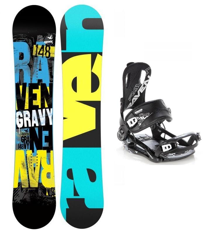 Raven Gravy dětský snowboard + Raven Fastec FT 270 black vázání Raven