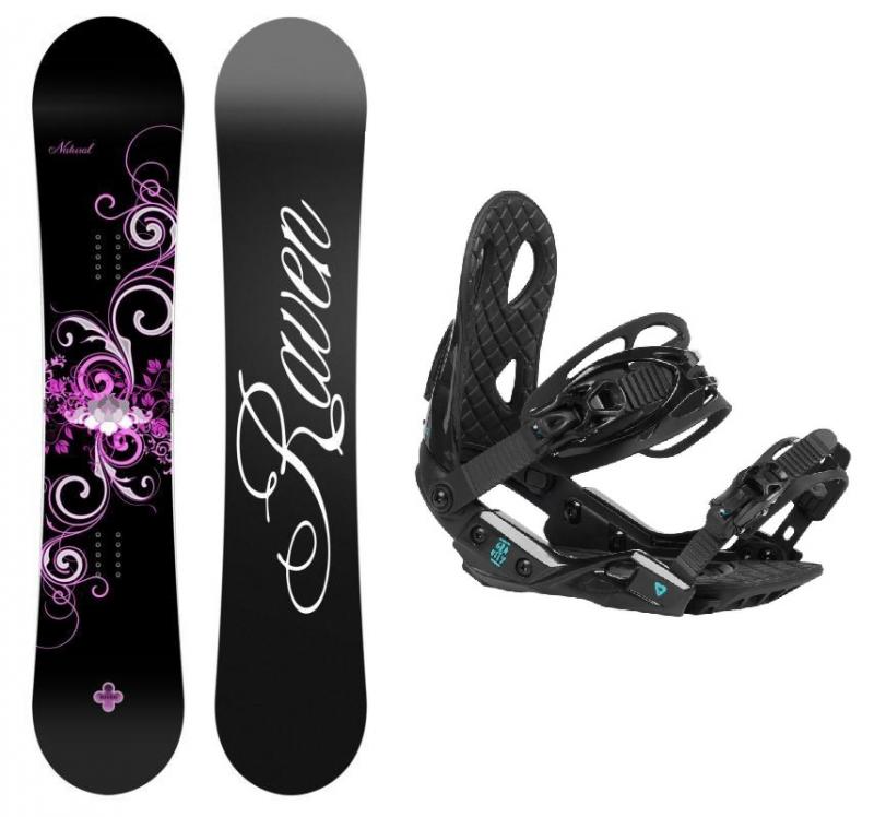 Raven Natural 2019/20 snowboard + Gravity G2 Lady Black vázání Raven