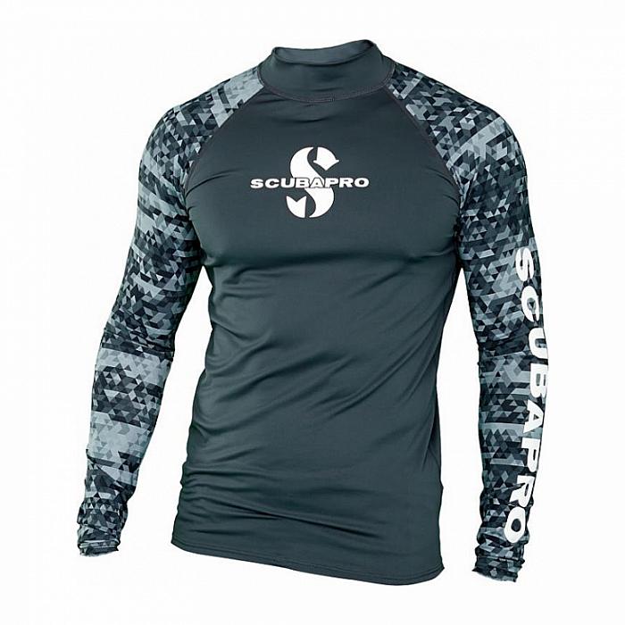 Scubapro Pánské lycrové triko RASHGUARD GRAPHITE UPF50