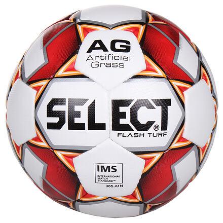 Select FB Flash Turf fotbalový míč bílá-červená Select