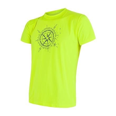 Sensor Coolmax Fresh Pt Compass Reflex žluté pánské triko krátký rukáv Sensor
