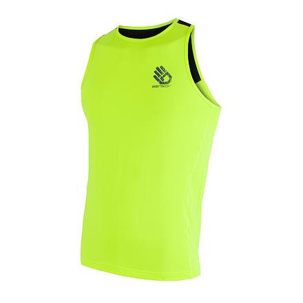 Sensor Coolmax Fresh Pt Hand reflexní žluto/černé pánské triko bez rukávů Sensor
