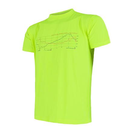 Sensor Coolmax Fresh Pt Track reflexní žluté pánské triko krátký rukáv Sensor