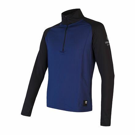 Sensor Coolmax Thermo deep blue/černá pánská mikina se zipem Sensor