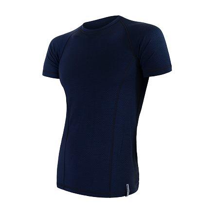 Merino SENSOR DF pánské triko kr.rukáv deep blu Sensor