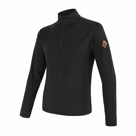 Sensor Merino Extreme RO zip pánské černá Sensor