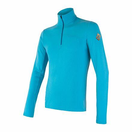 Sensor Merino Extreme RO zip pánské modrá Sensor