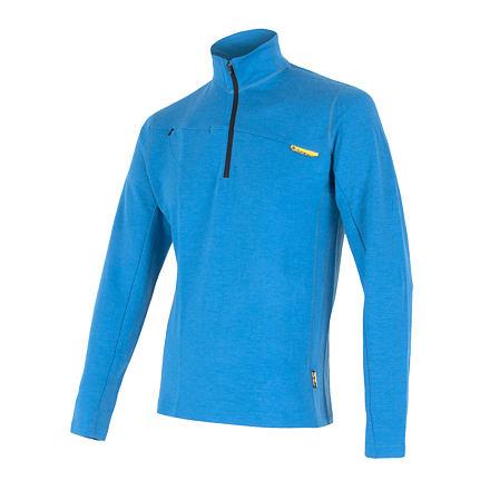 Sensor Merino Wool Upper krátký zip modrá Sensor
